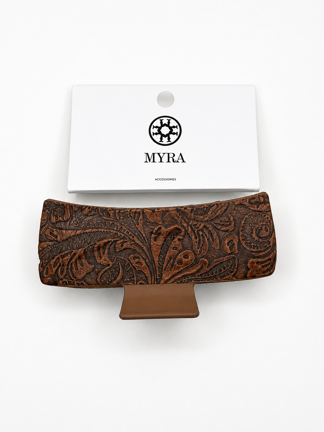 Prairie Tooled Hair Clip