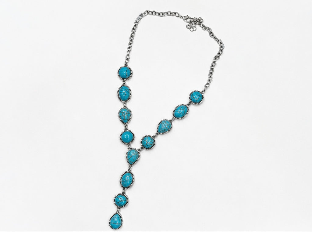 Turquoise Horizon Y Necklace