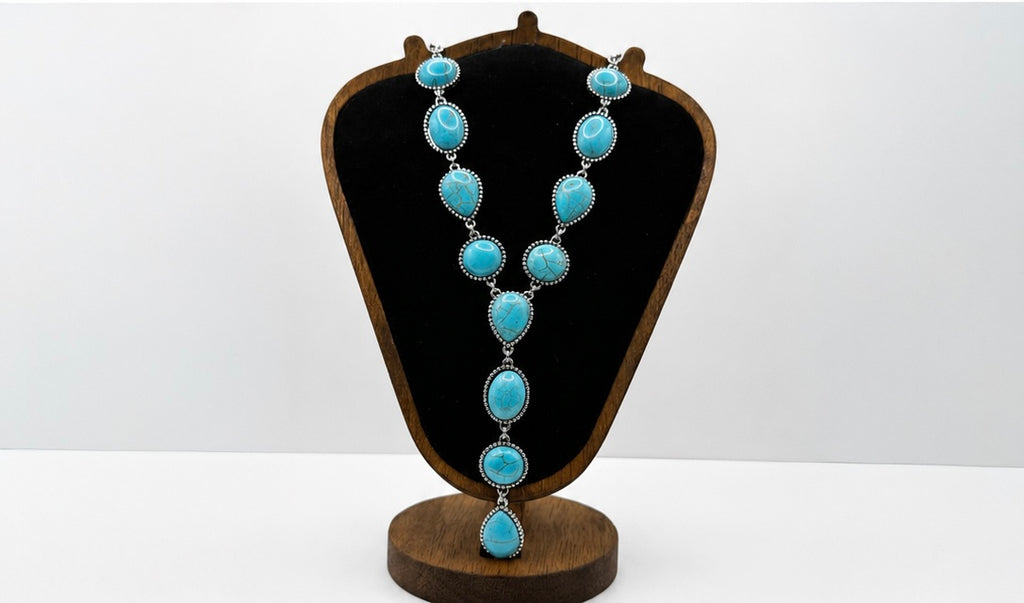 Turquoise Horizon Y Necklace