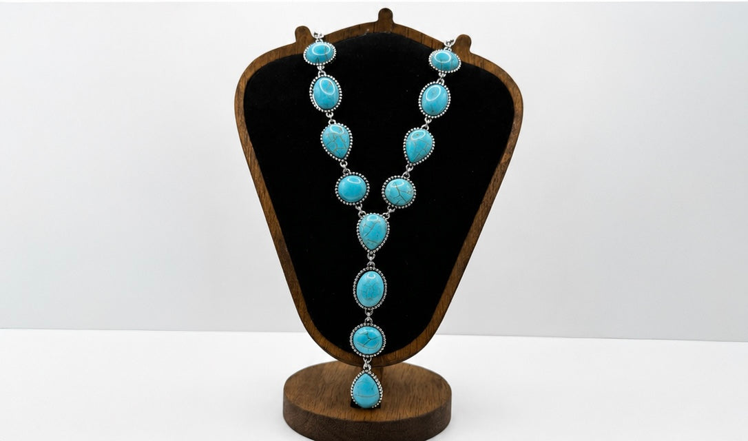 Turquoise Horizon Y Necklace
