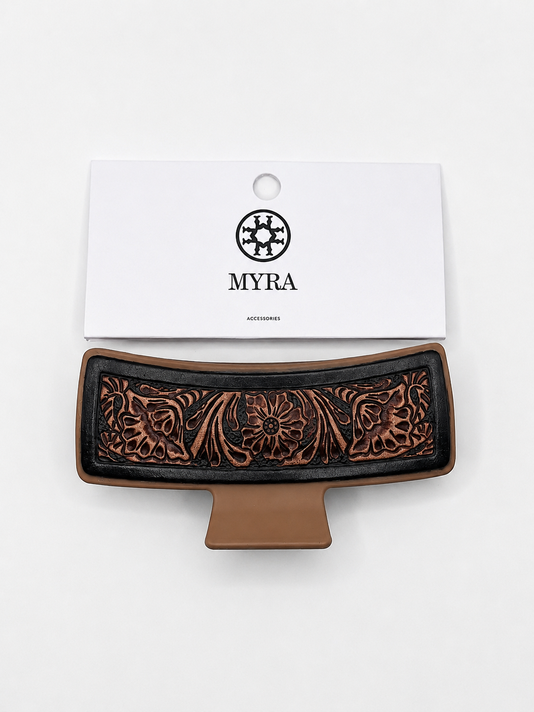Mesa Bloom Leather Hair Claw