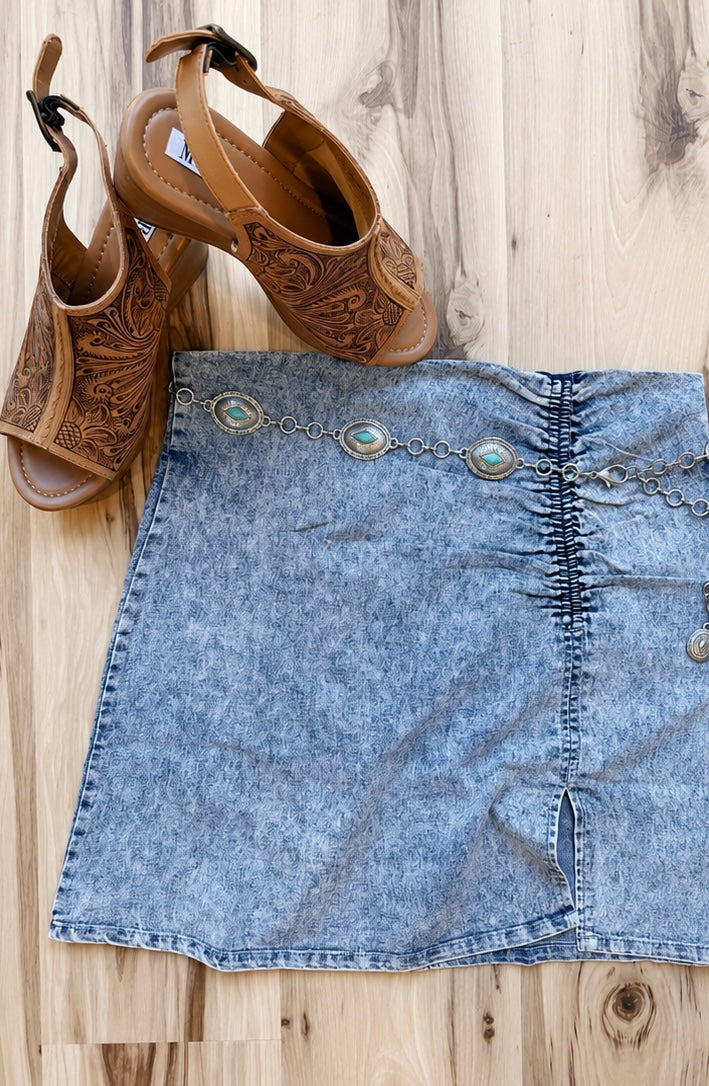 Dockside Denim Skirt