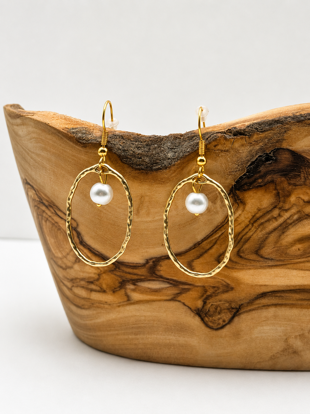 Pearl Tide Hoop Earrings