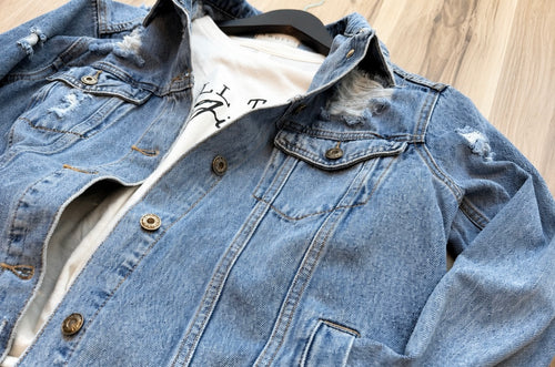 Blue Ridge Distressed Denim Jacket