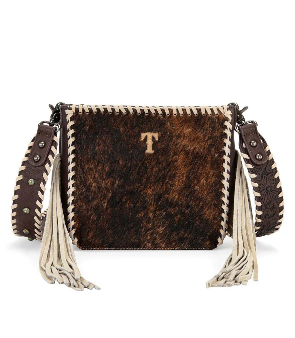 Brown Fringe Crossbody
